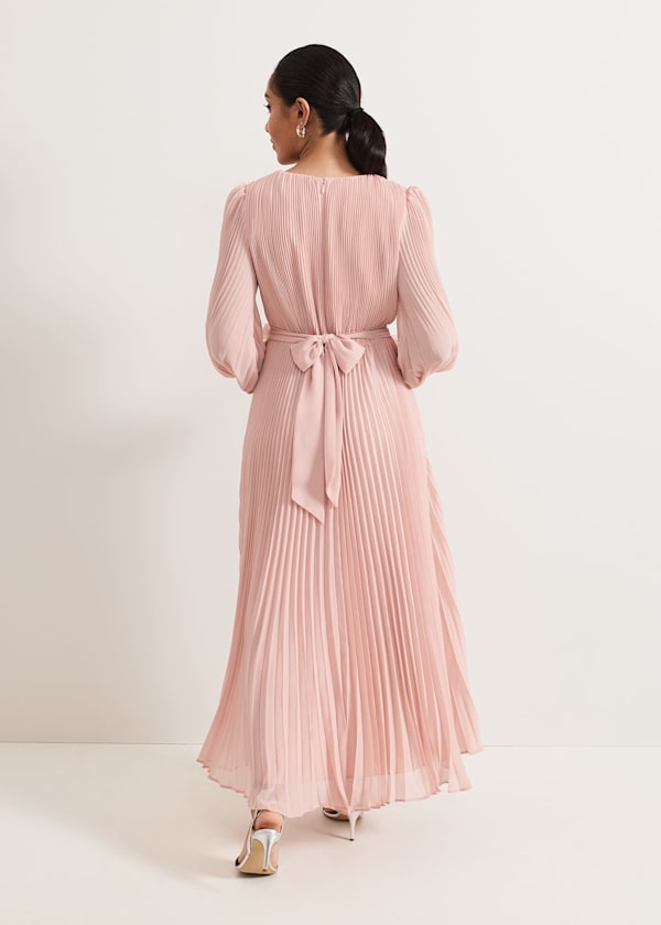 Petite Isadora Pale Pink Maxi Dress