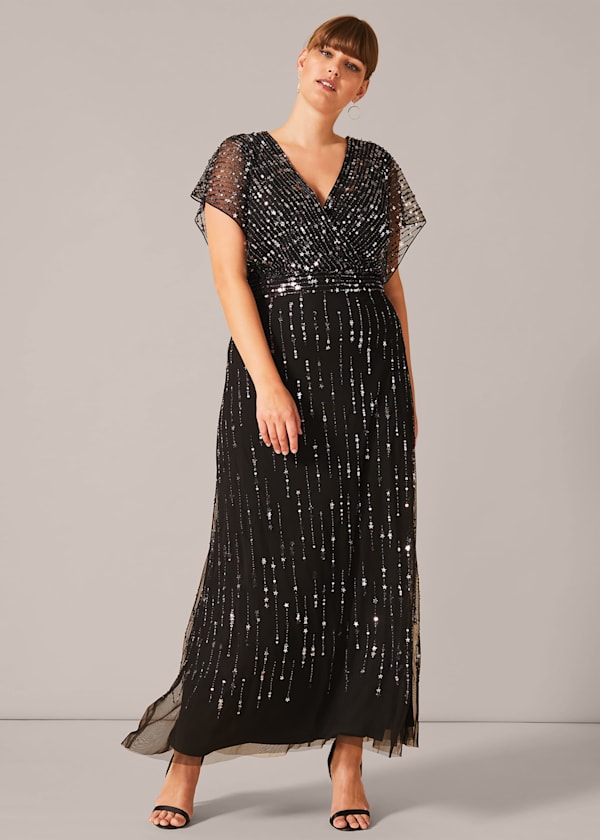 Shante Sequin Maxi Dress