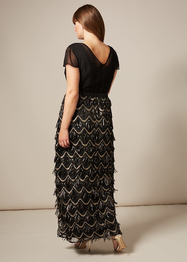 Hazel Sequin Maxi Dress