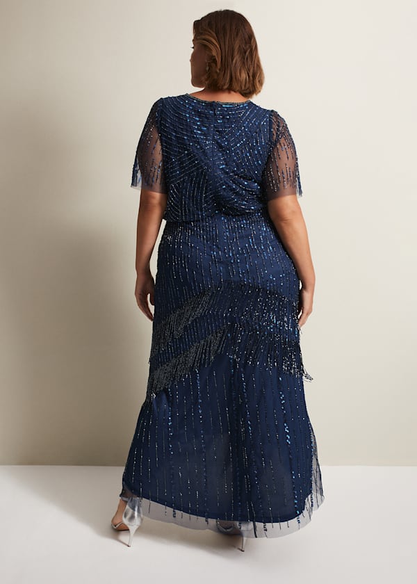 Evadine Beaded Maxi Dress