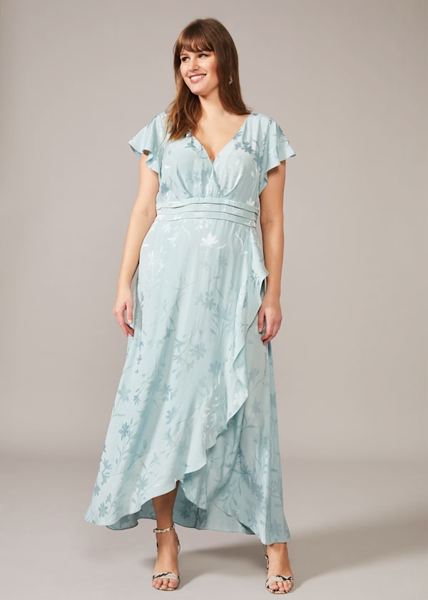 Rosie Floral Jacquard Maxi Dress