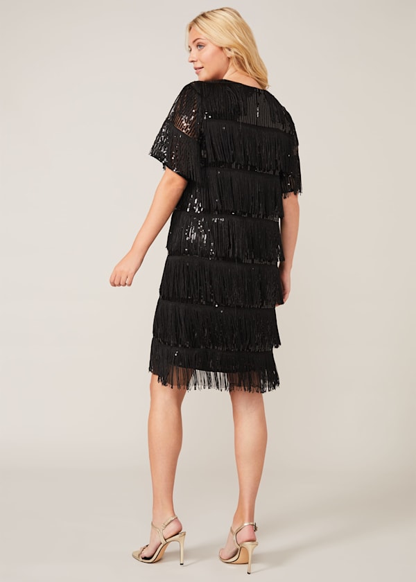 Farina Sequin Fringe Dress