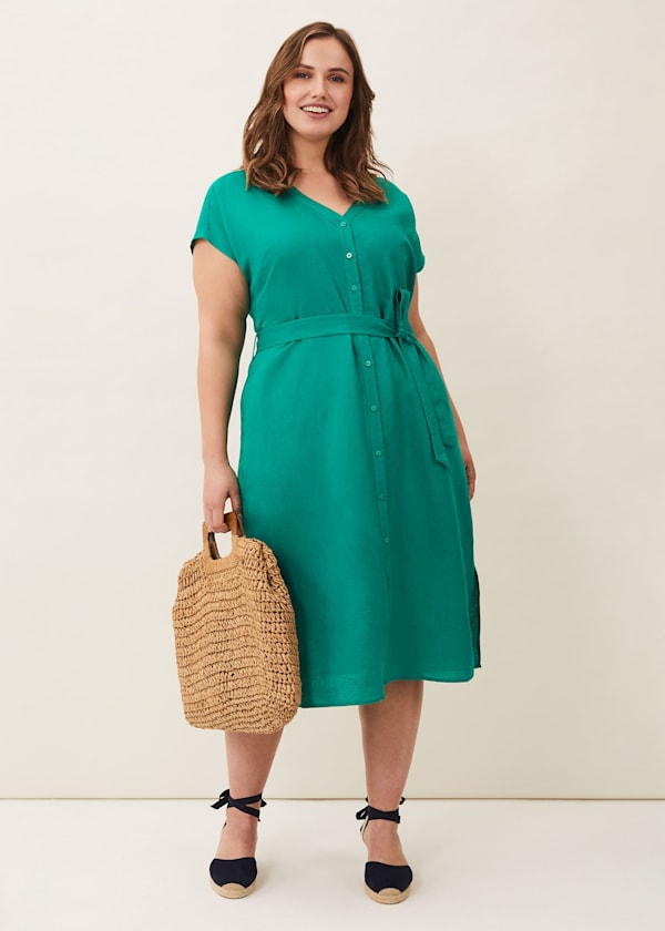 Harper Linen Midi Dress