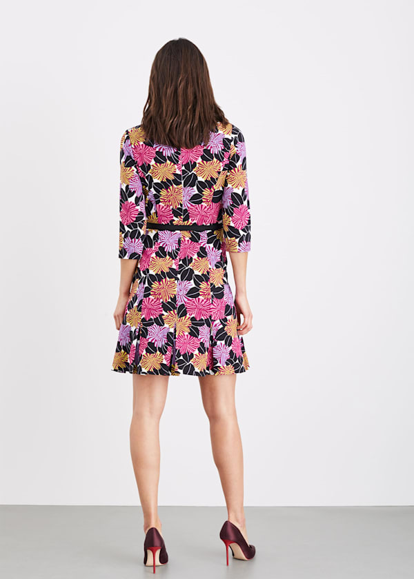 Mari Floral Skater Dress