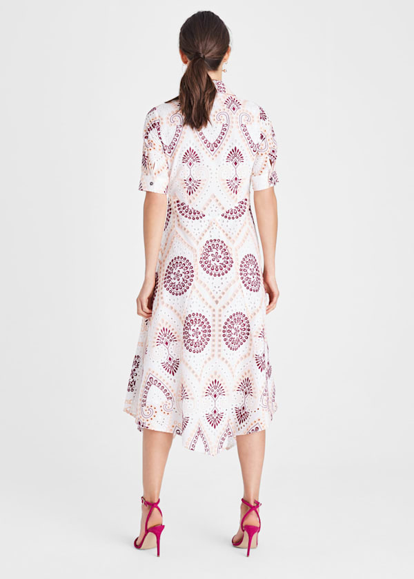 Kaylor Embroidered Shirt Dress