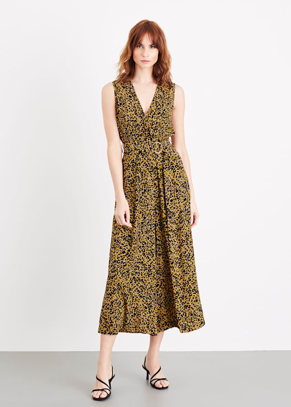 Damaris Leopard Jumpsuit