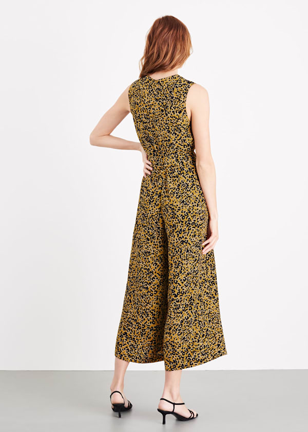 Damaris Leopard Jumpsuit