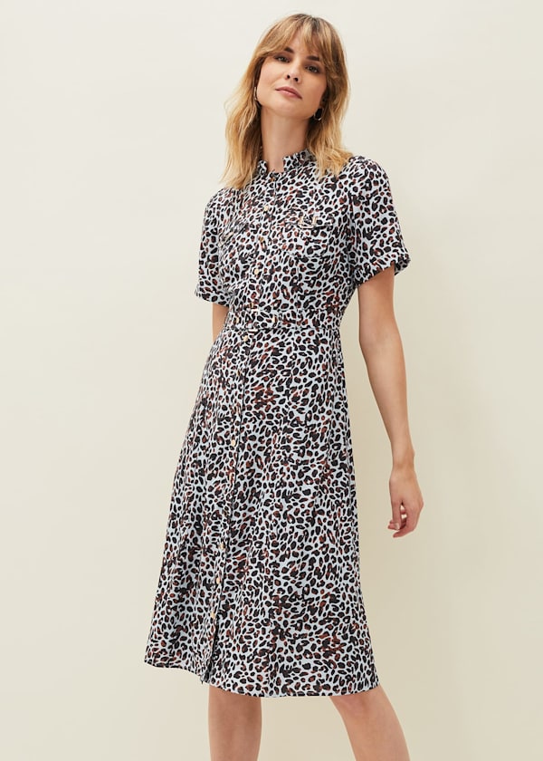 Leonore Leopard Dress