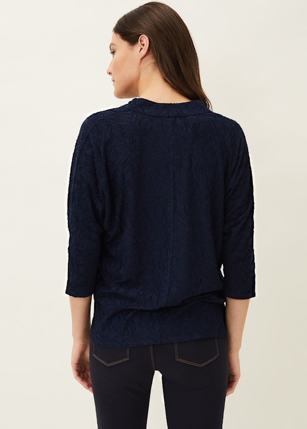 Tia Floral Jacquard Top