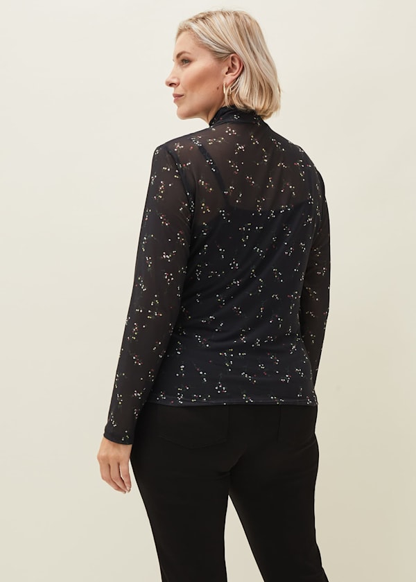 Kelby Floral Mesh Top