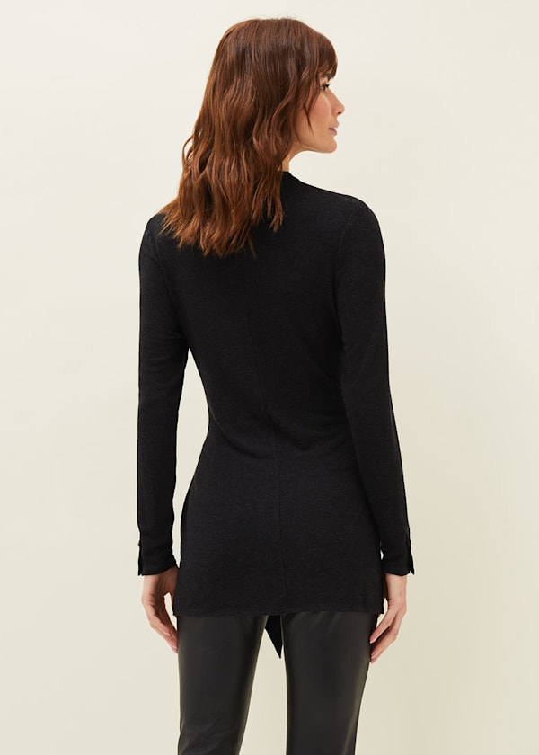 Maya Tie Front Longline Top