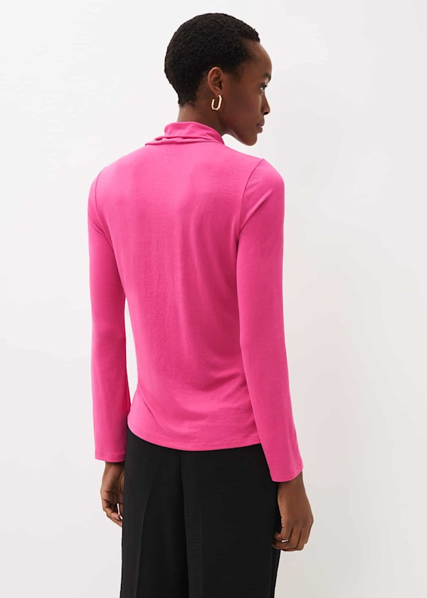 Maisie Cupro Tie Hem Top