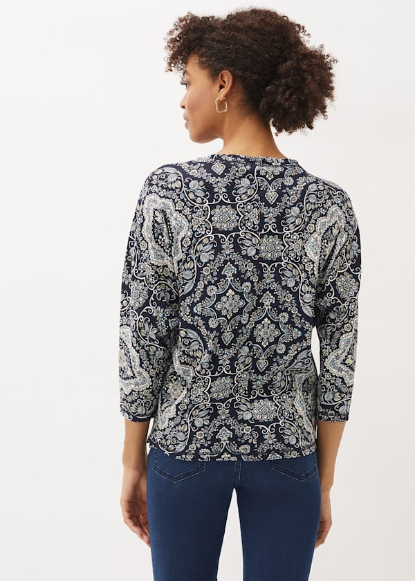 Polly Paisley Print Top