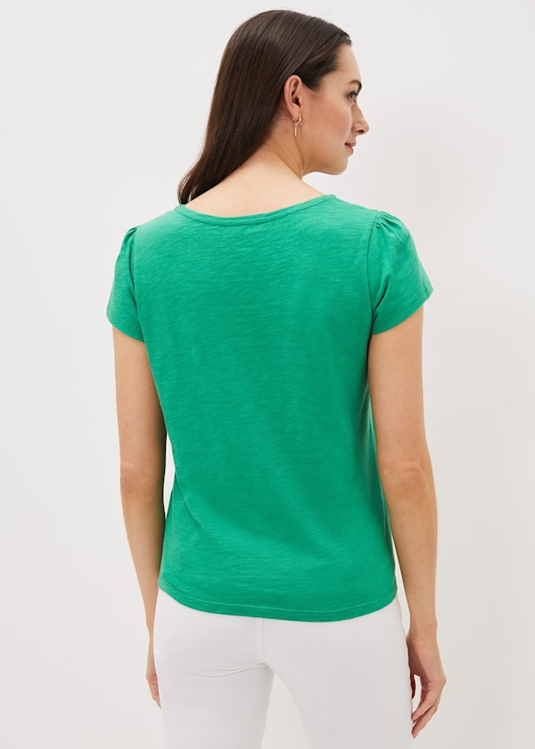 Elspeth Cotton Square Neck Top