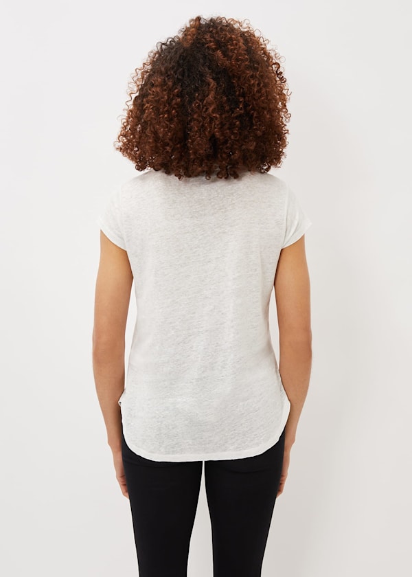 Emera Linen V-Neck Top