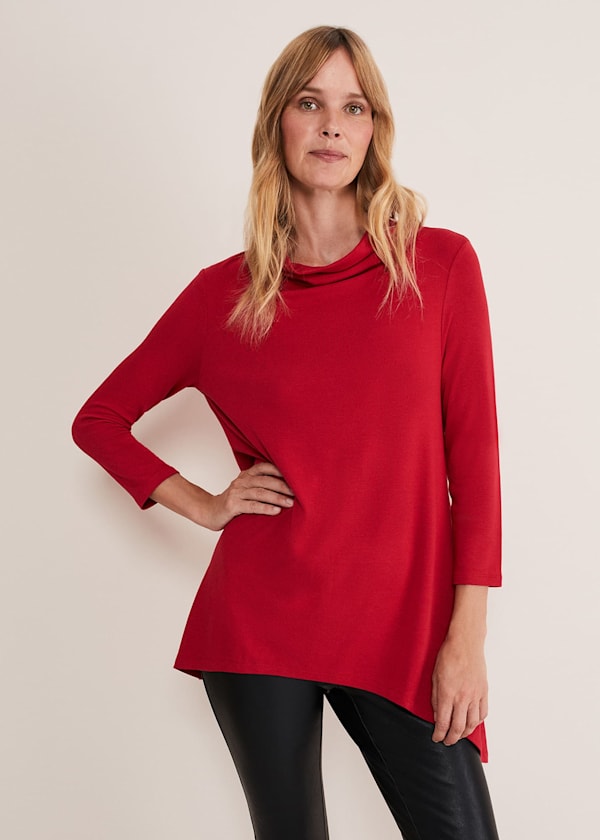 Chrissie Cowl Swing Top