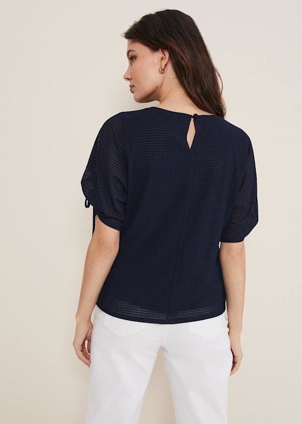 Meda Textured Jersey Top