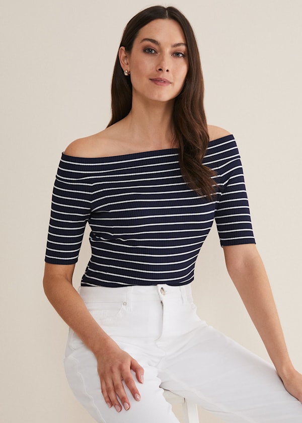 Taylah Striped Bandeau Top