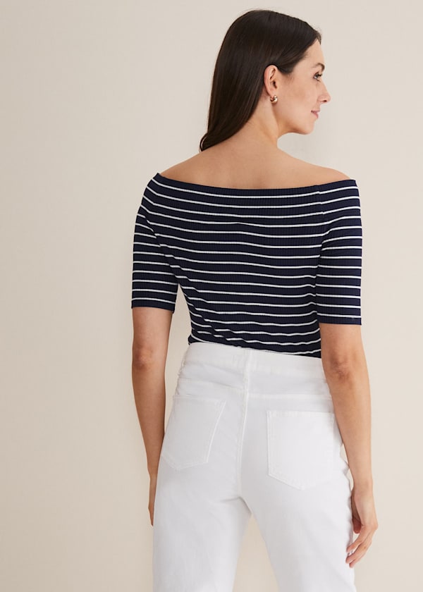 Taylah Striped Bandeau Top