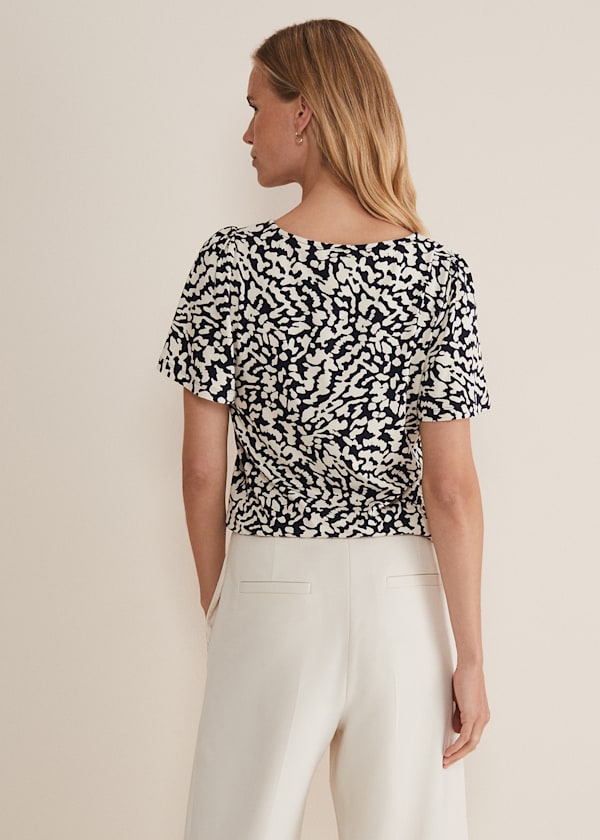 Nayana Jersey Abstract Top