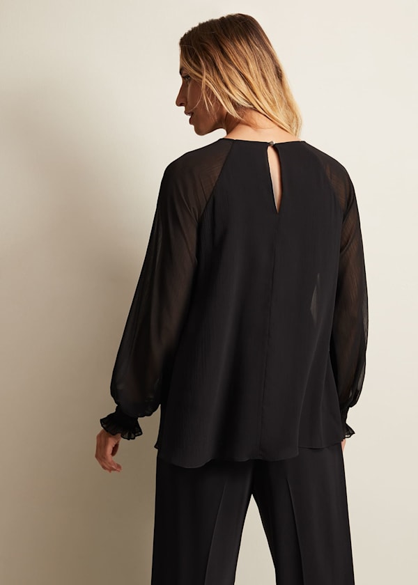 Aria Chiffon Double Layer Top