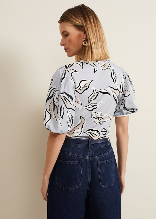 Aaliyah Woven Sleeve Top