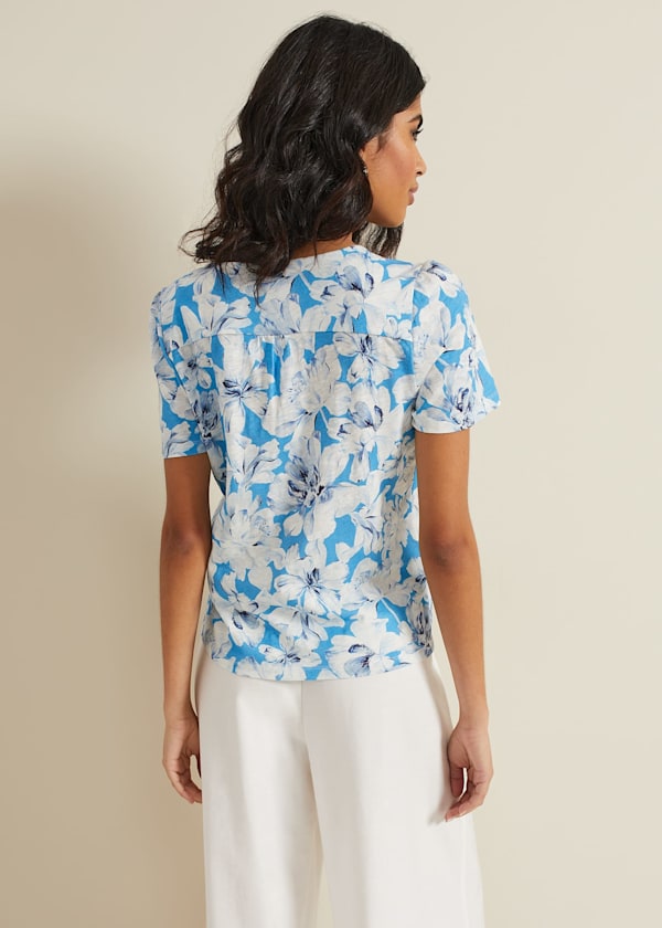Lorenna Floral Print Top