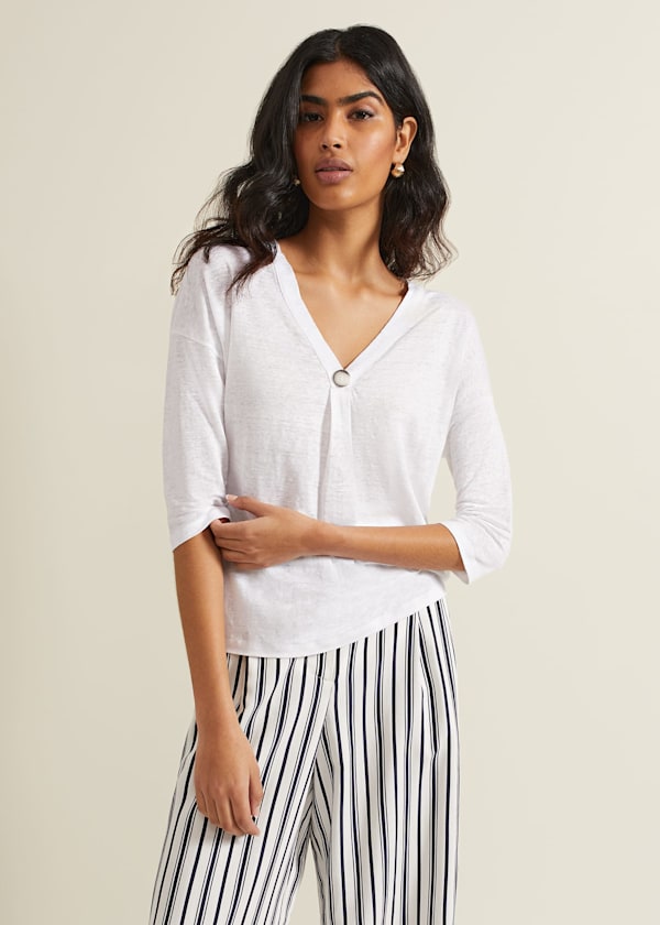 Leah Linen Top