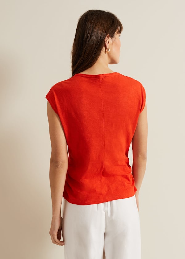 Jenny V Neck Ruched Top