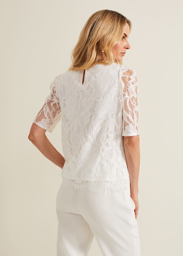 Kaycee Scallop Lace Top