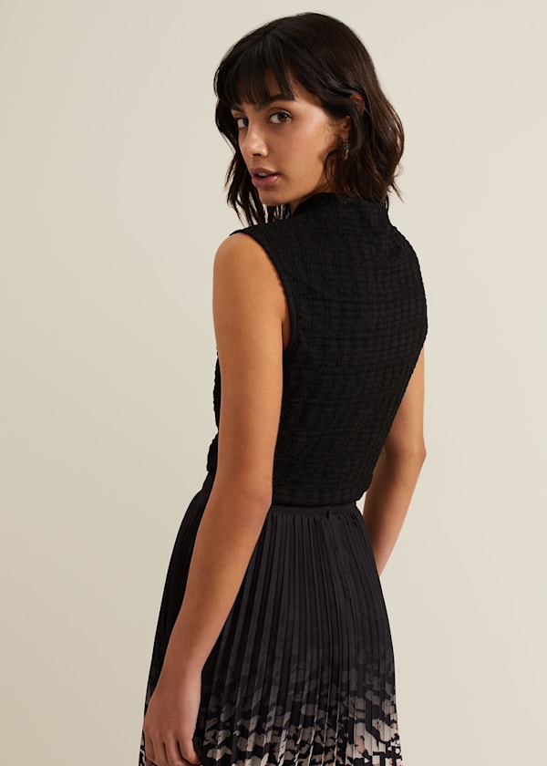 Haylee Sleeveless Texture Top