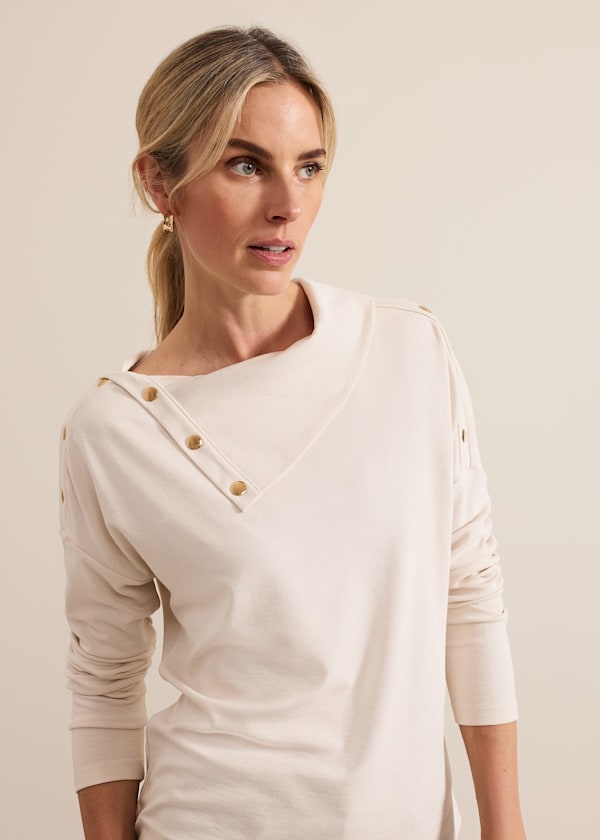 Brienna Button Detail Top