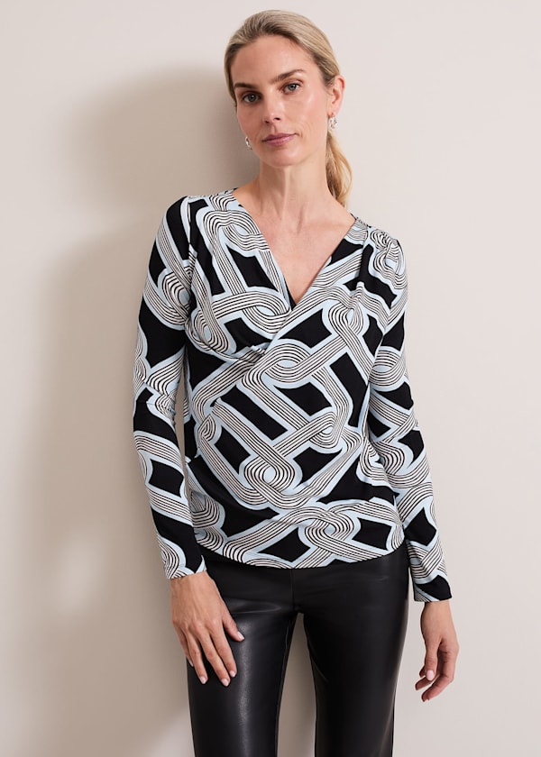 Sofiana Chain Print Top