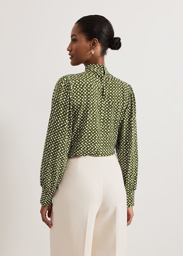 Esme High Neck Printed Top