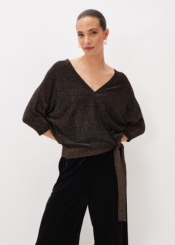 Harper Wrap Knit Top