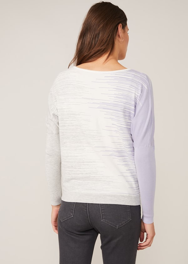 Ghislain Linear Intarsia Knit