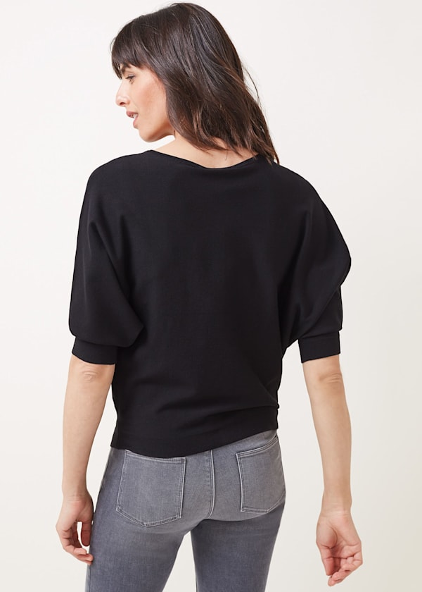 Cristine Batwing Fine Knit Jumper