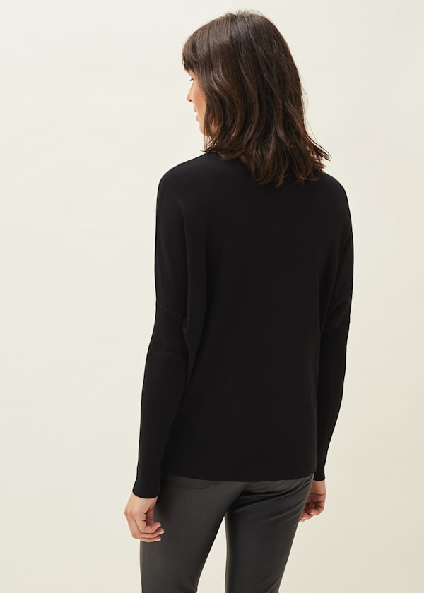 Skylar Roll Neck Zip Hem Jumper