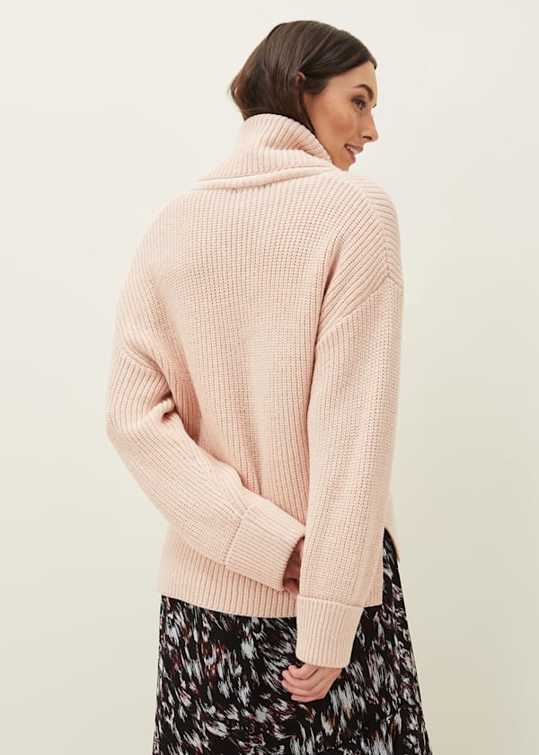 Karine Chunky Roll Neck Jumper