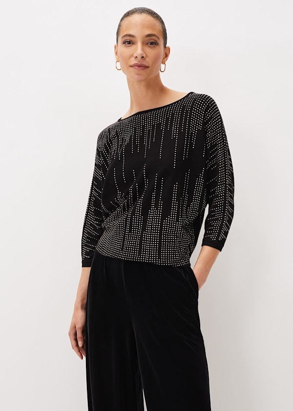 Sophian Embellished Fine Knit Jumper