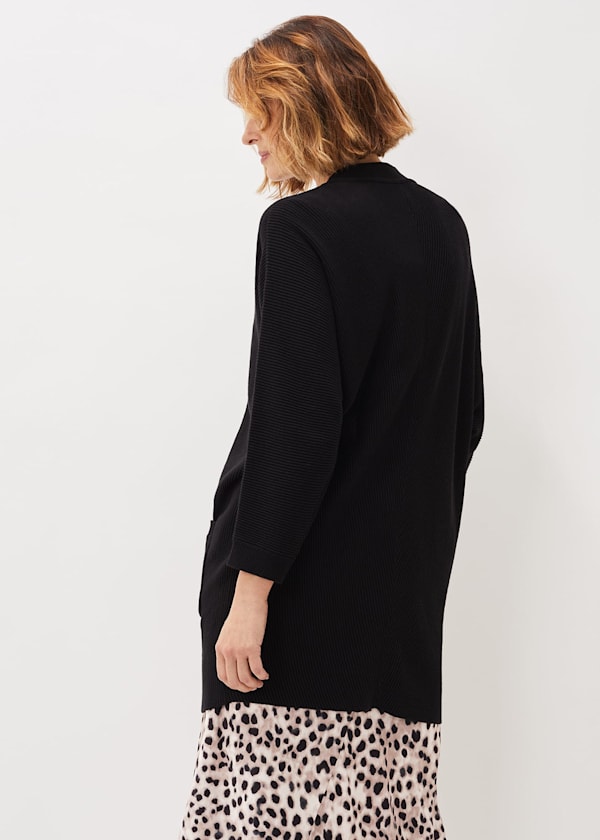 Annabella Ribbed Cocoon Cardigan