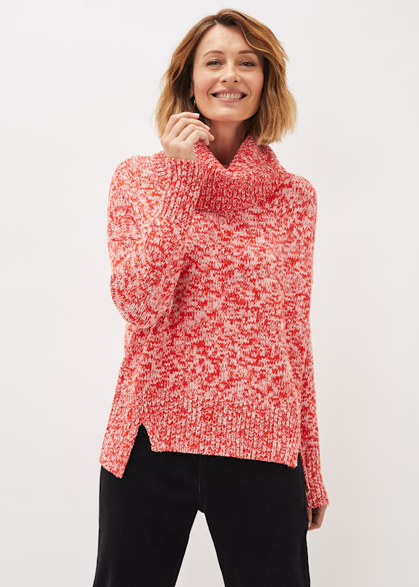 Rosia Melange Chunky Knit Jumper