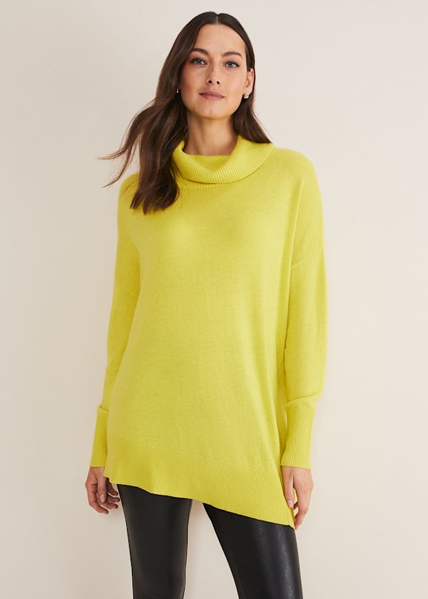 Maltia Pullover mit asymmetrischem Saum