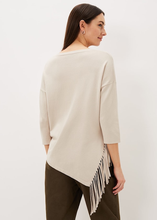 Inga Tassle Asymmetric Knit Jumper