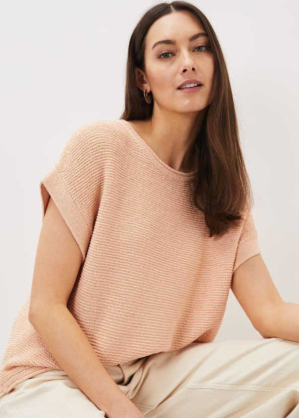 Lisa Short Sleeve Tape Knit
