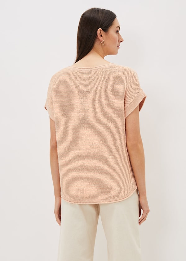 Lisa Short Sleeve Tape Knit