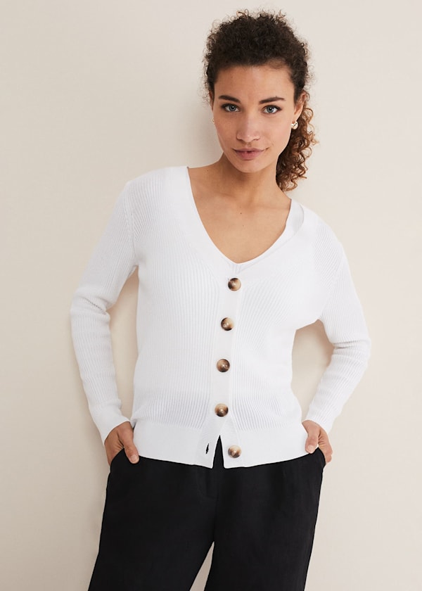 Caryl Ribbed Cardigan