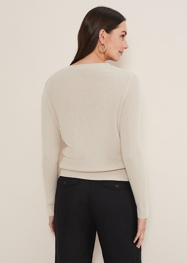 Caryl Ribbed Cardigan