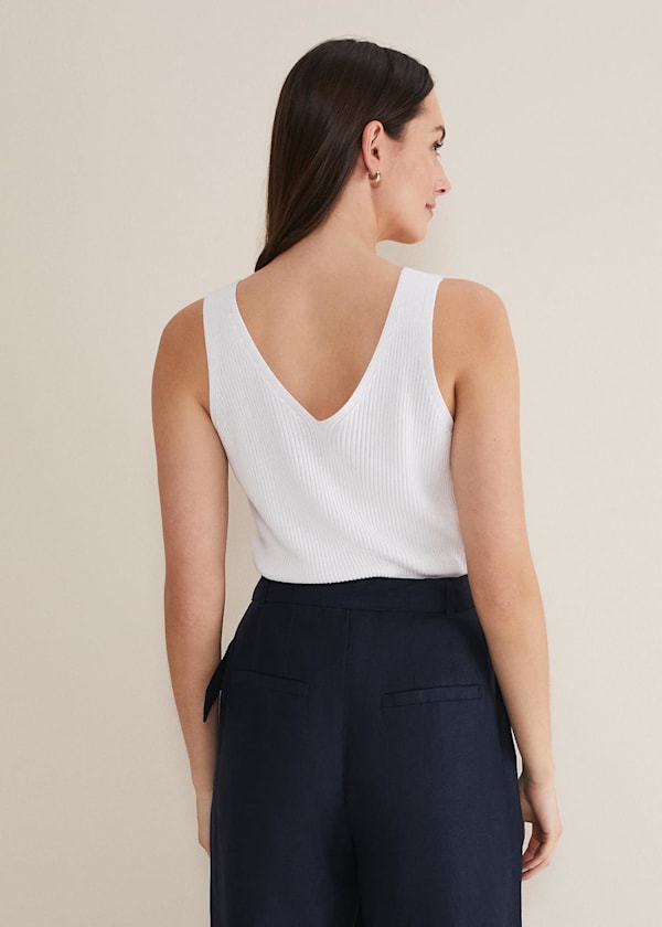 Caryl Ribbed Vest Top