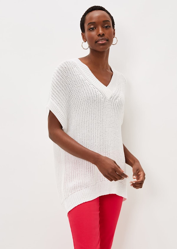 Lizzia V-Neck Stitch Knit